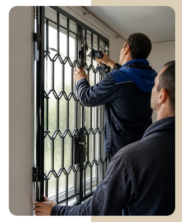 Установка распашных решеток в Егорьевске цена от 6582 р. | Дверной